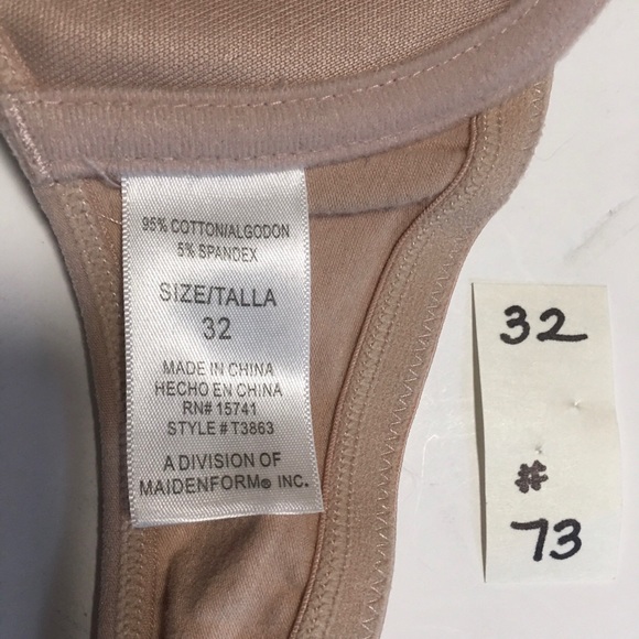 2 BRAS MAIDENFORM TANN32 & PINK 32A DELTA - Picture 15 of 16